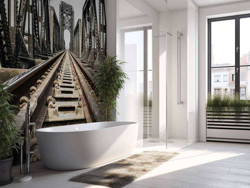 Pont ferroviaire métallique