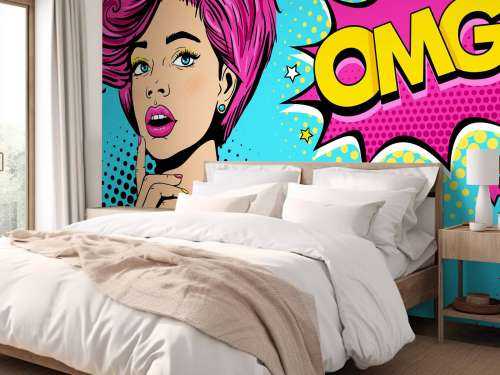 Femme au style pop art