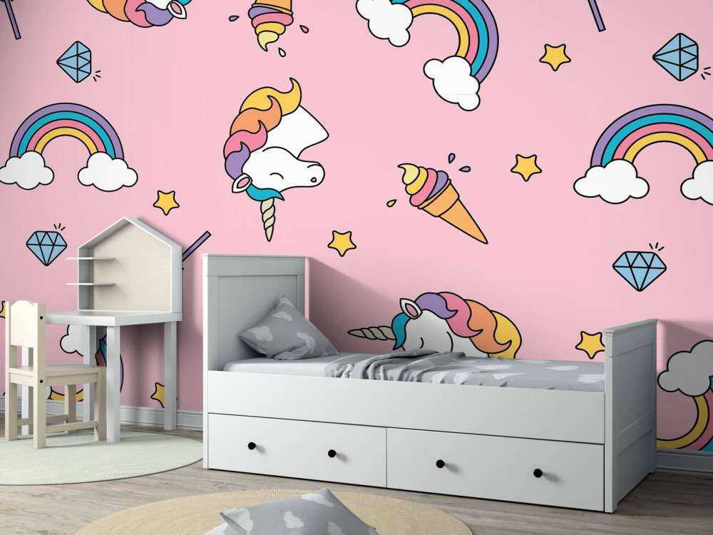 Motif licorne coloré