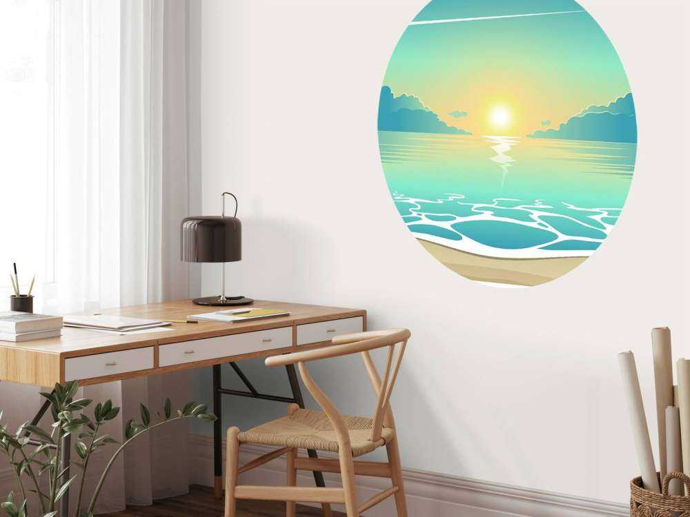 Lever de soleil dessiné
