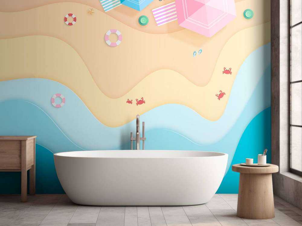 Plage illustrée