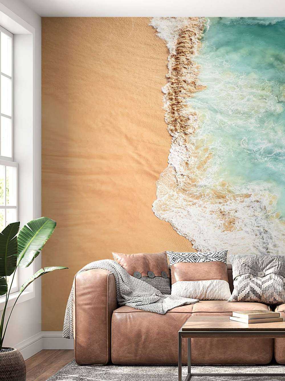 Vue aérienne des vagues