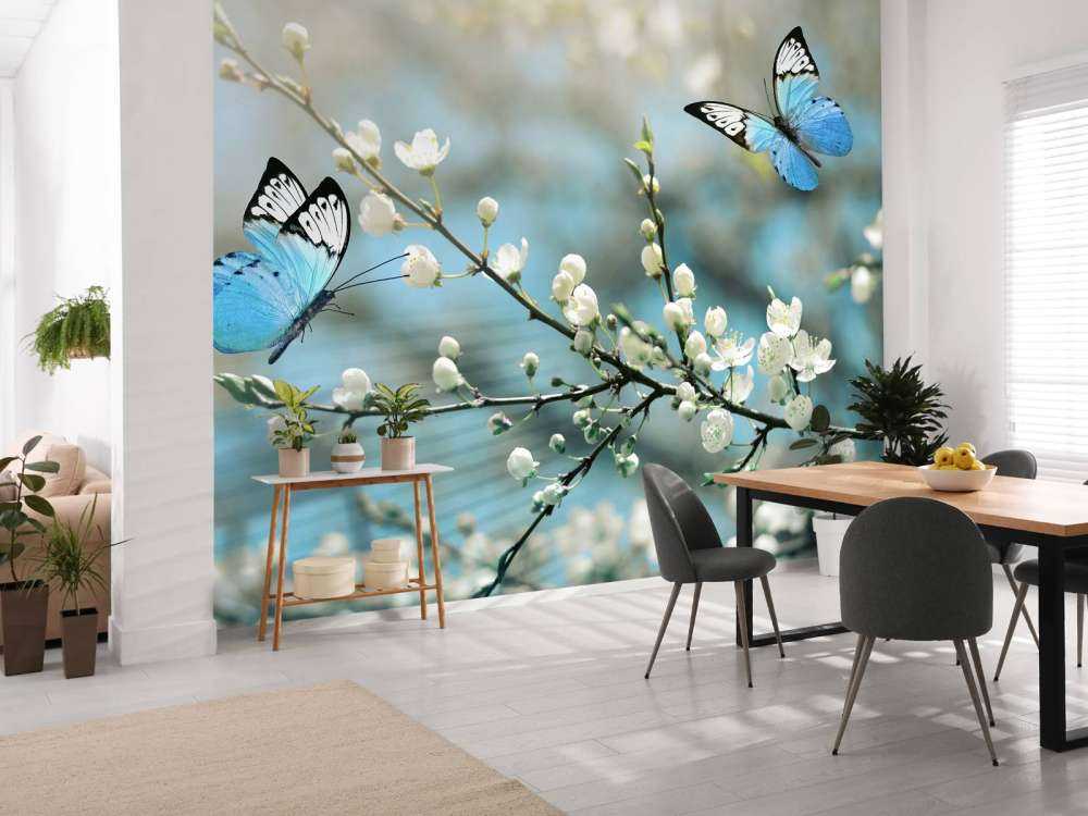Les papillons bleus
