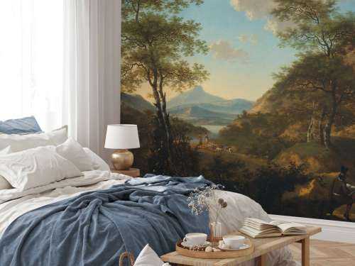 Paysage italien avec artiste