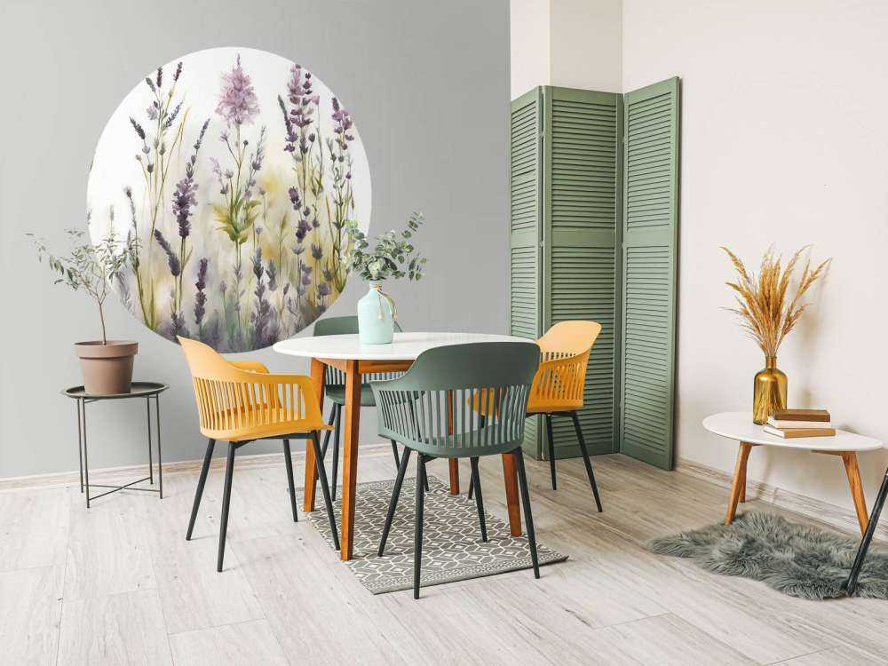 Lavande Clair Seamless Beige Chaud
