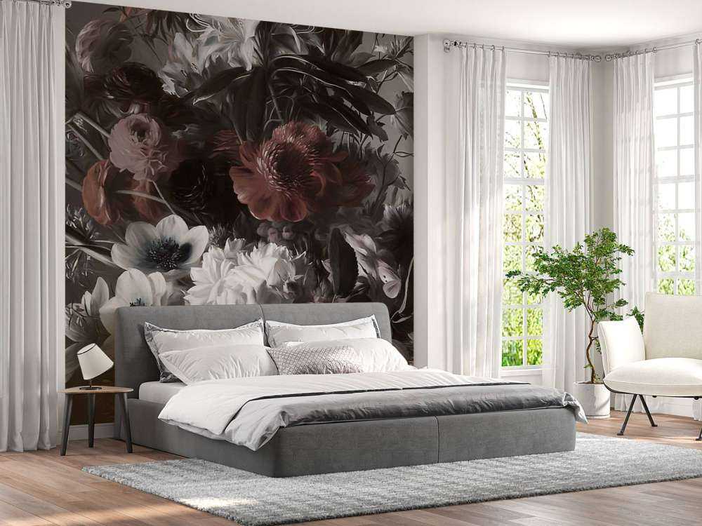 Grand bouquet avec des anémones roses