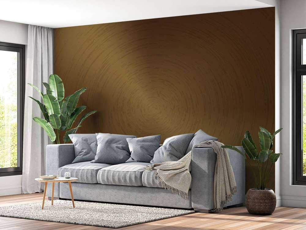 Fond circulaire en bronze