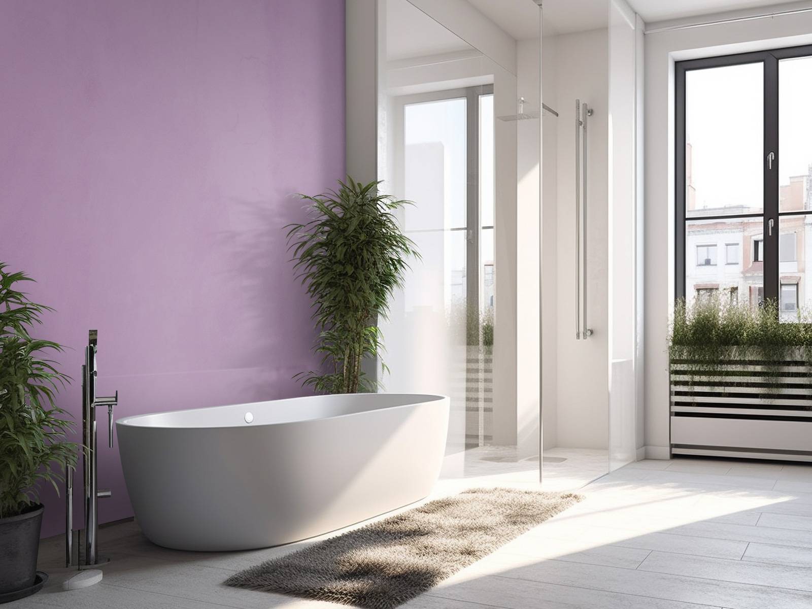 Béton violet lilas