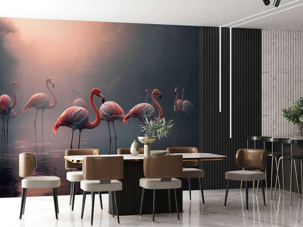 Aube Brumeuse des Flamants