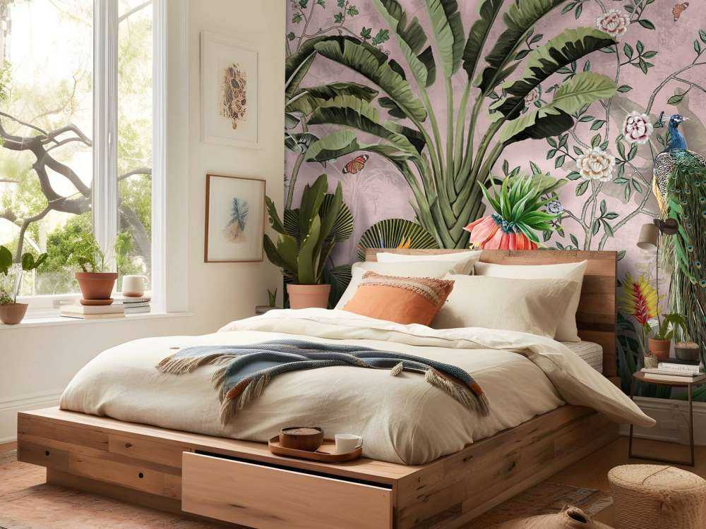 Paon dans la Beauté Tropicale