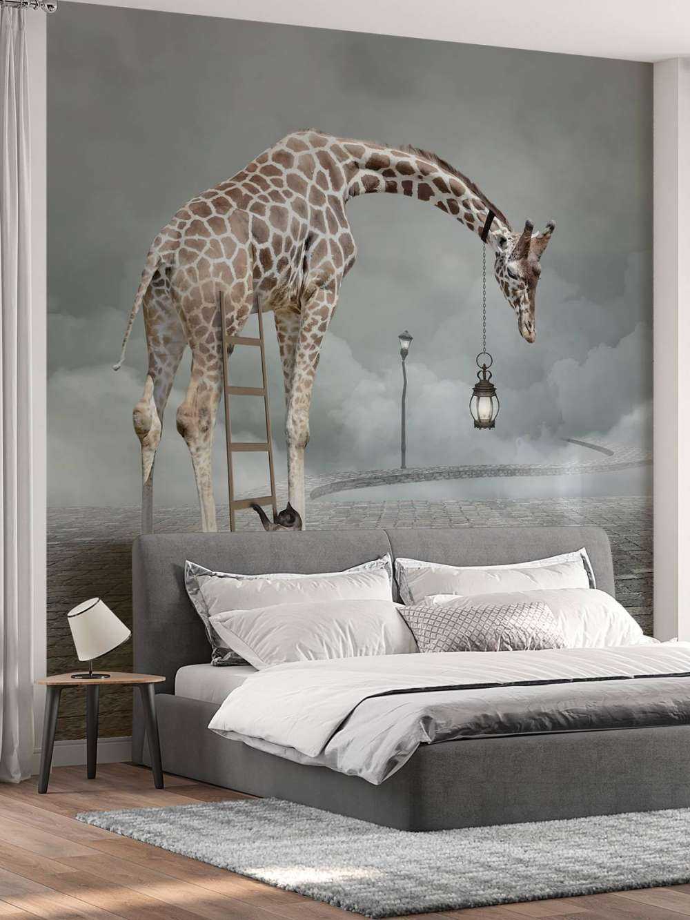Paysage fantastique avec des animaux