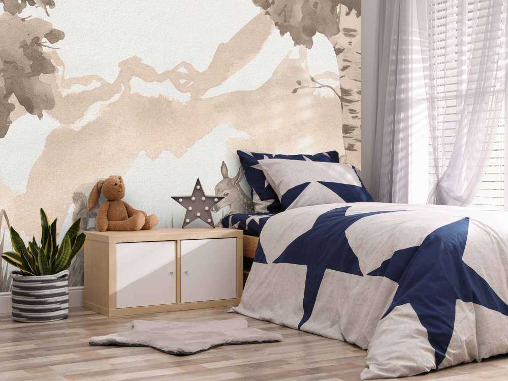 Cerf en taupe