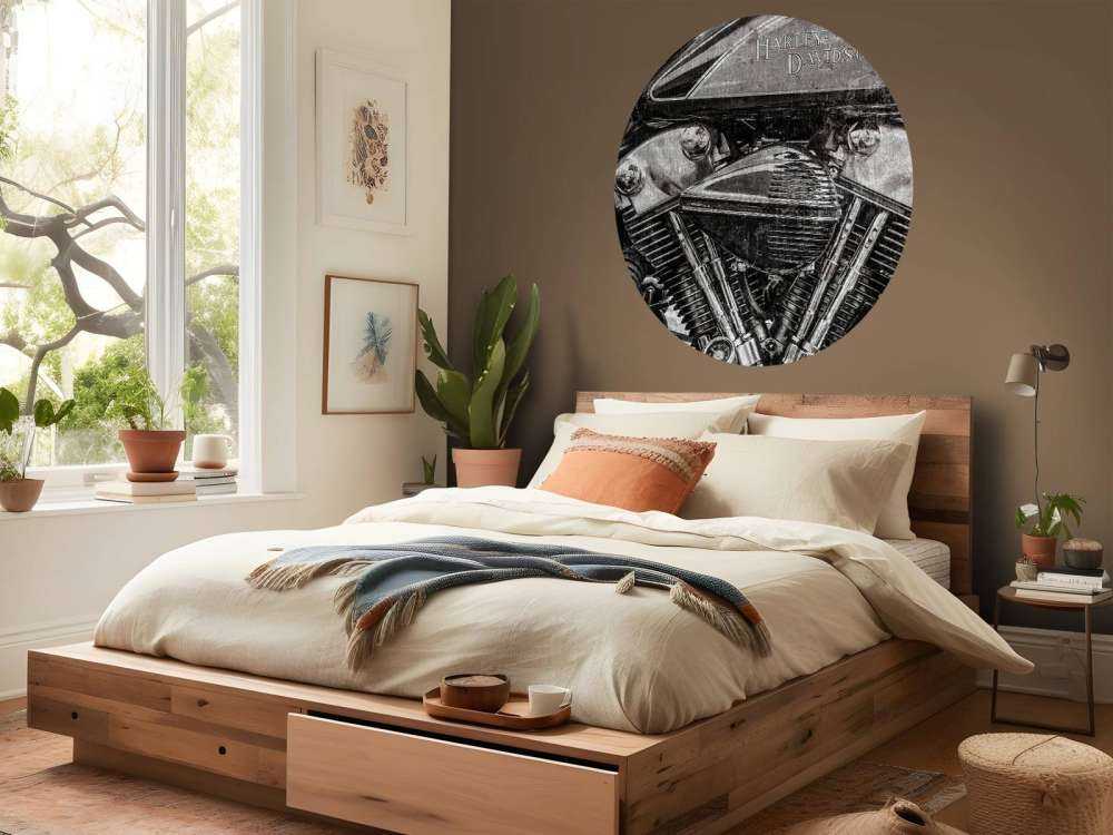 Harley davidson en gros plan