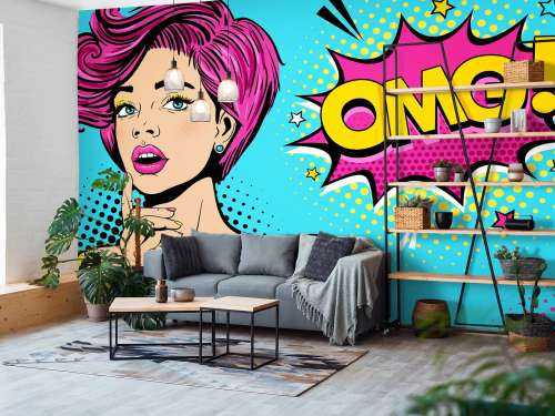 Femme au style pop art