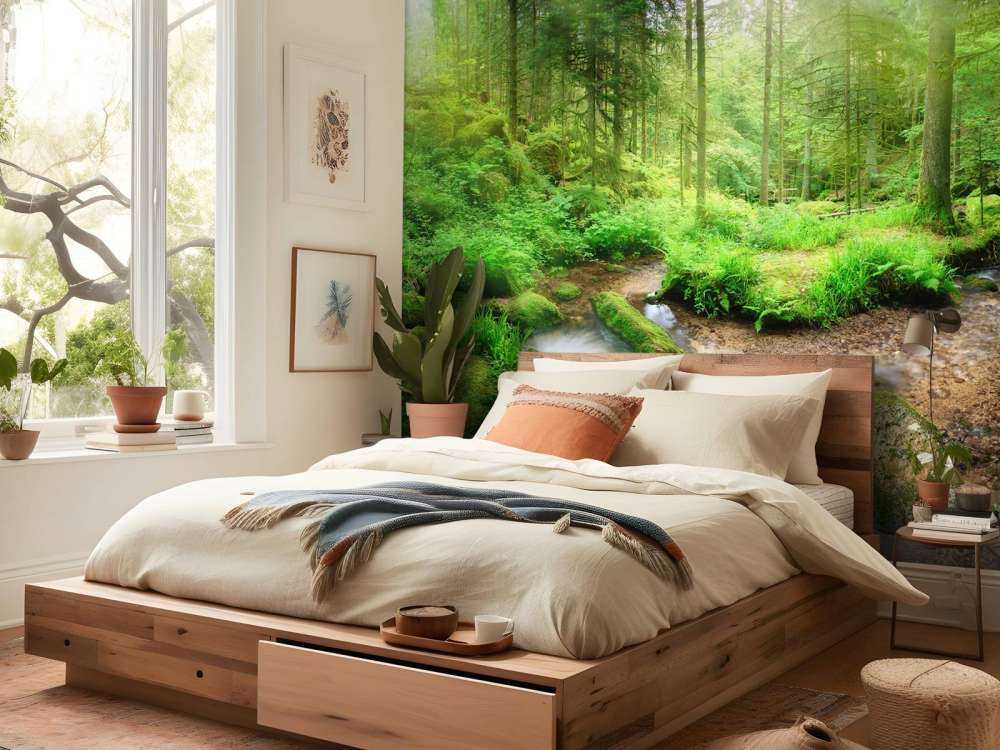 Paysage forestier enchanteur