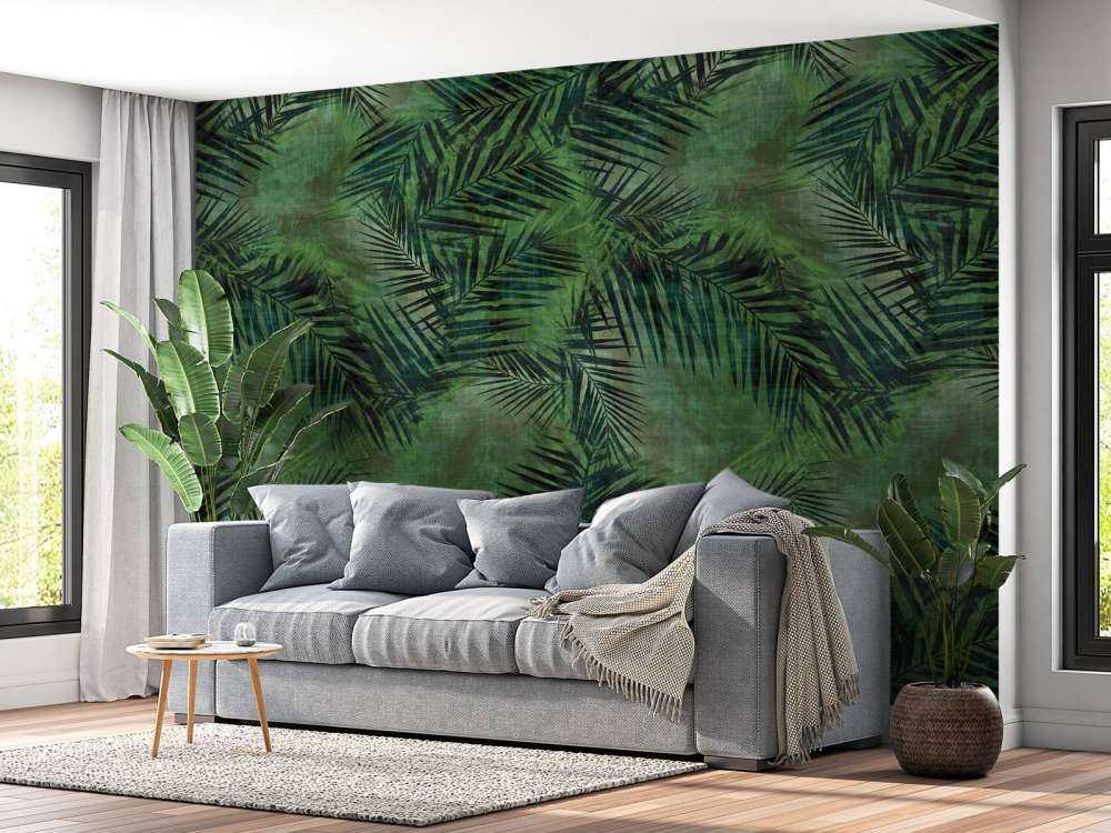 Feuilles vertes tropicales