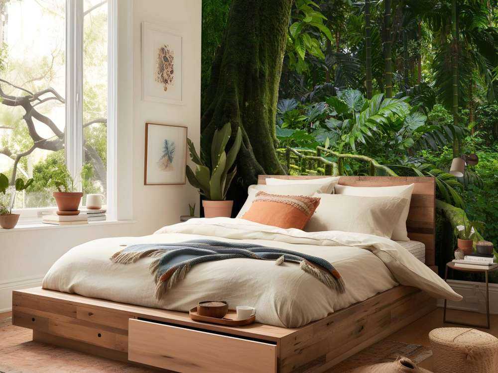 Pont étroit dans la jungle