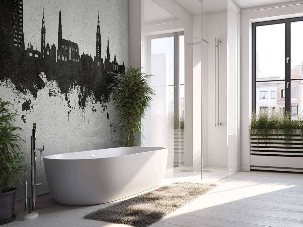 Aquarelle skyline, Groningue