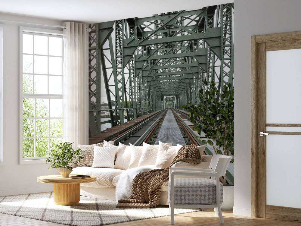 Pont ferroviaire monumental De Hef à Rotterdam  