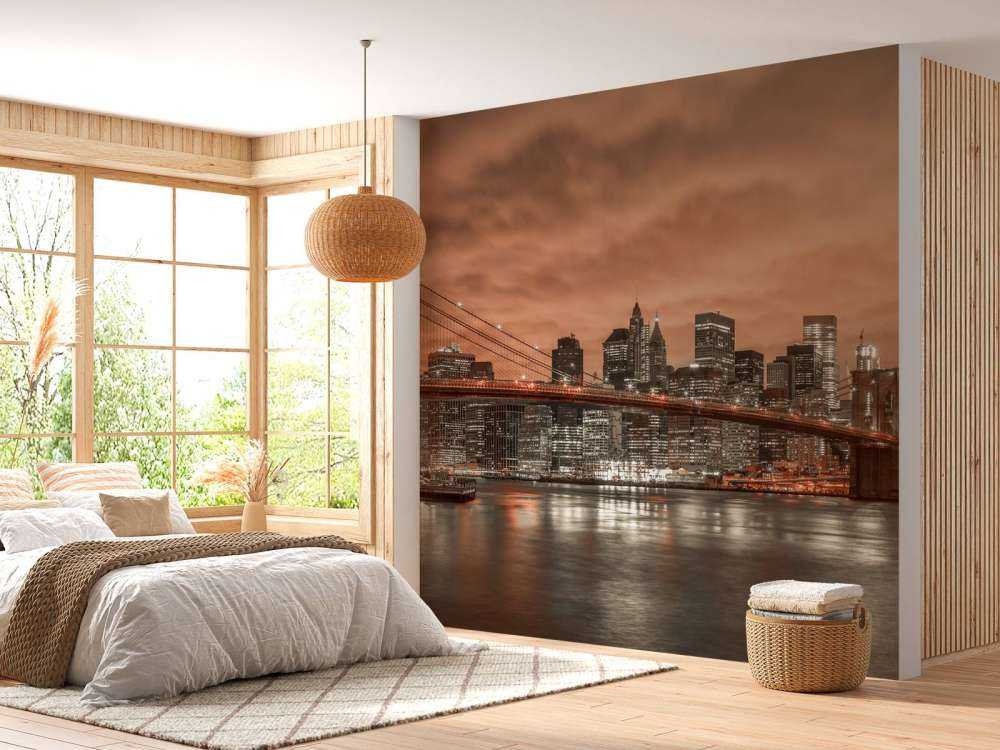 Pont de Brooklyn et Manhattan