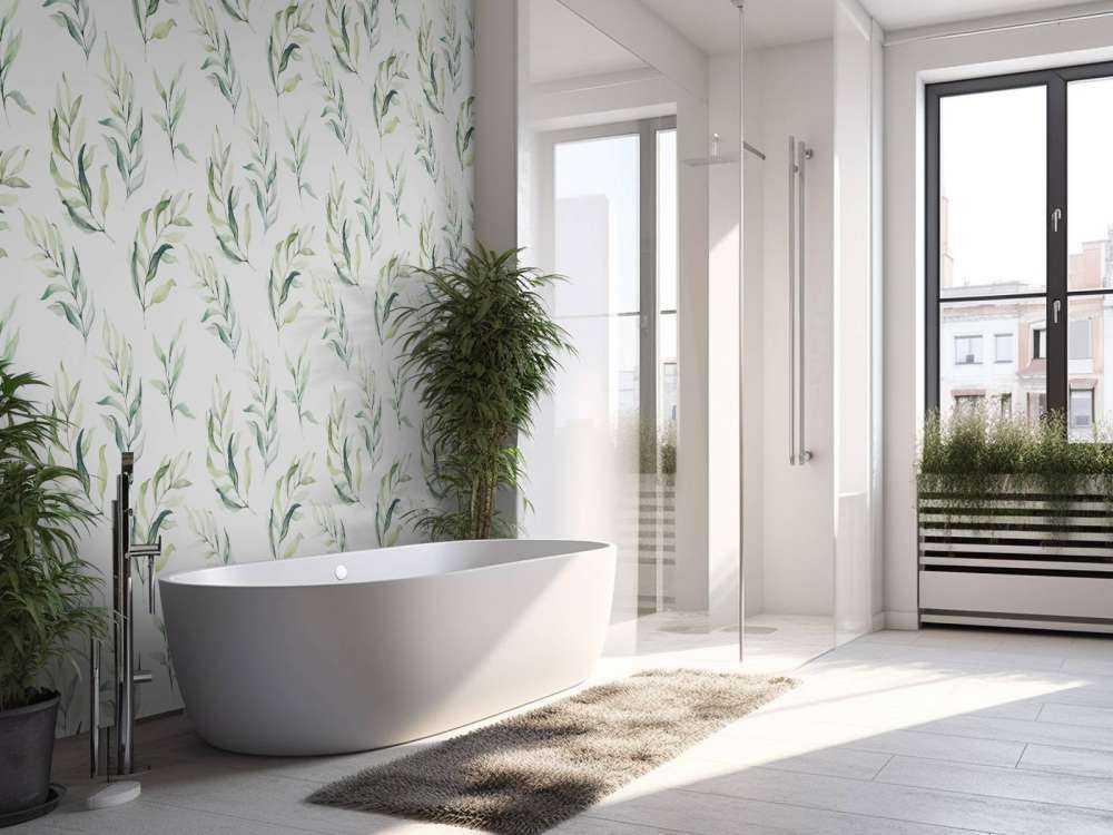 Motif Rameaux d'aquarelle