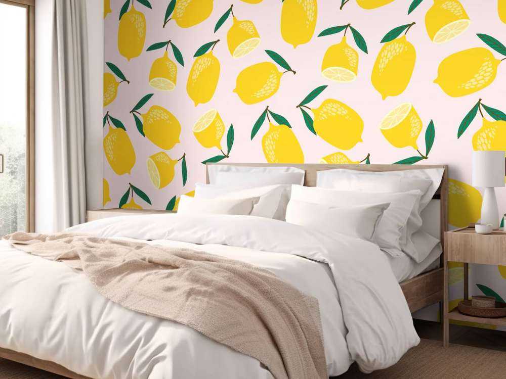 MOTIFS CITRON ROSE