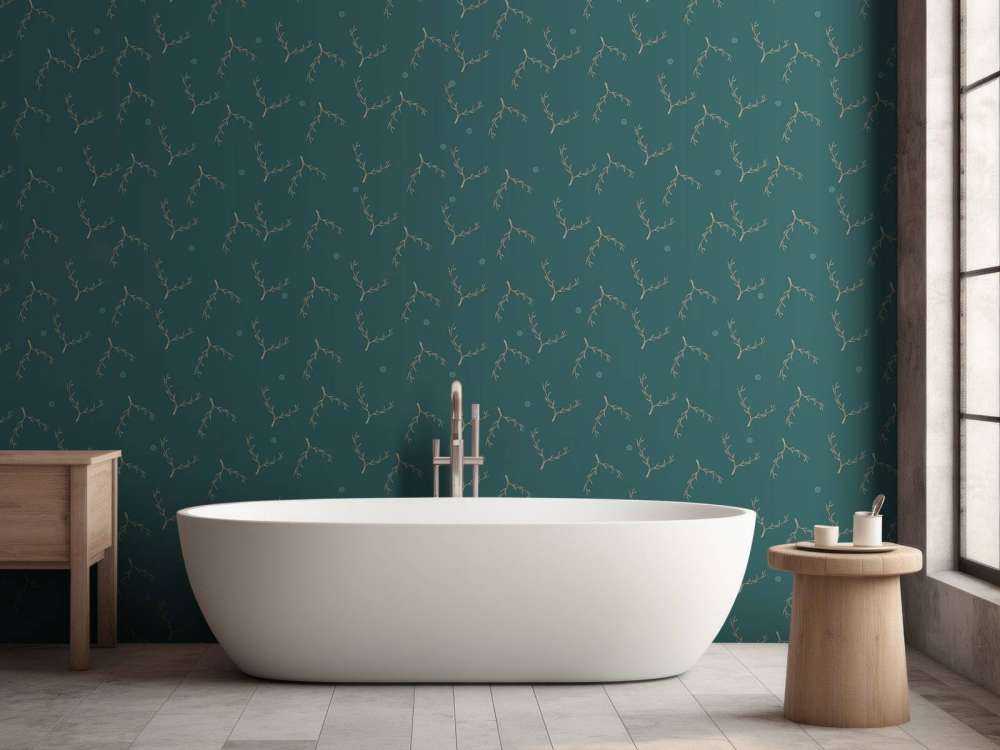 Motif de branches beu canard