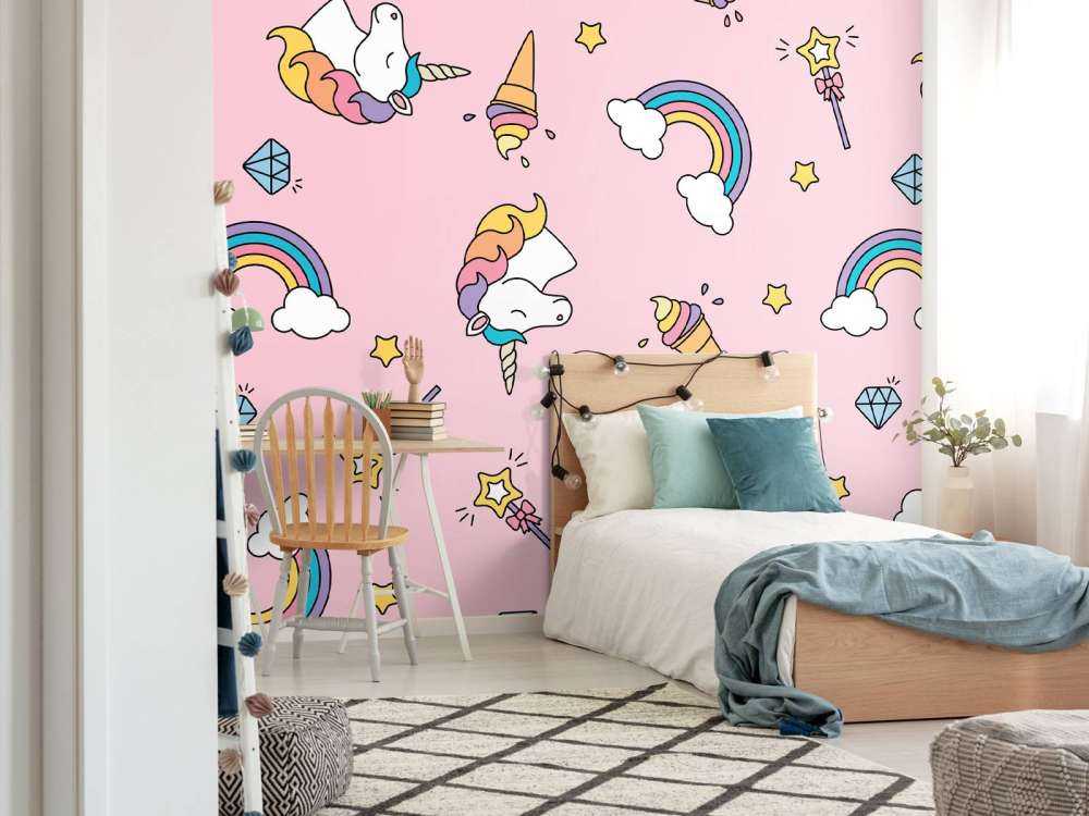 Motif licorne coloré