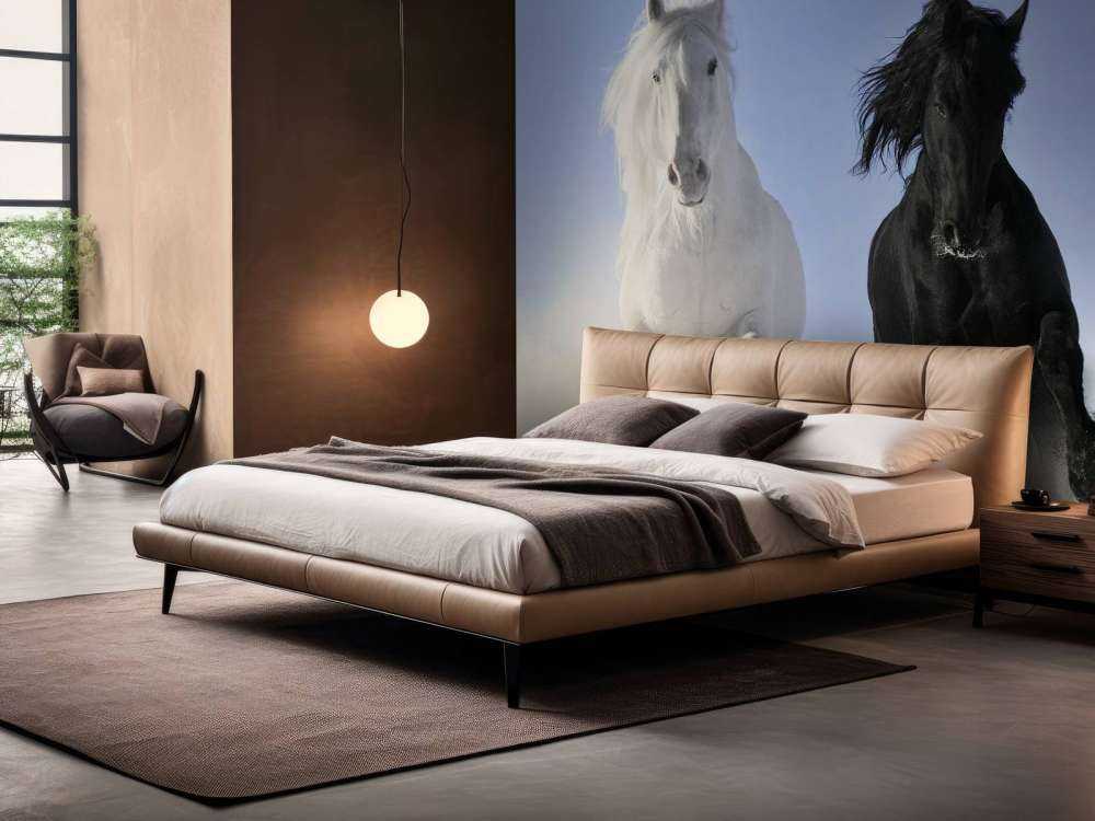 Cheval blanc et noir