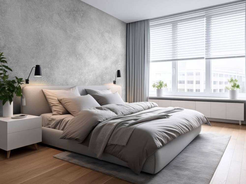 Structure en béton brillant