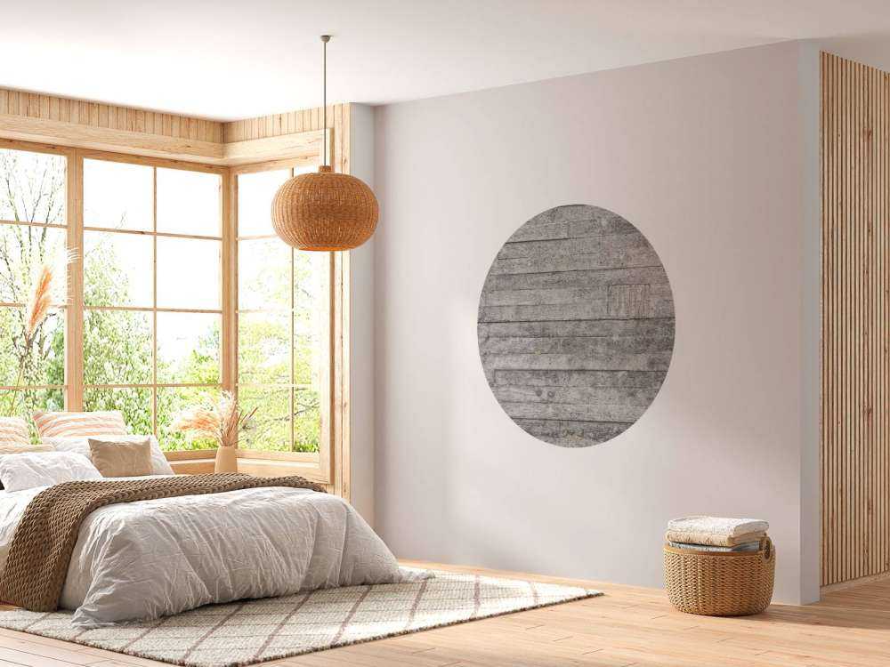 Mur en bois gris
