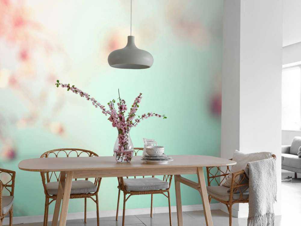 Branche de fleur rose