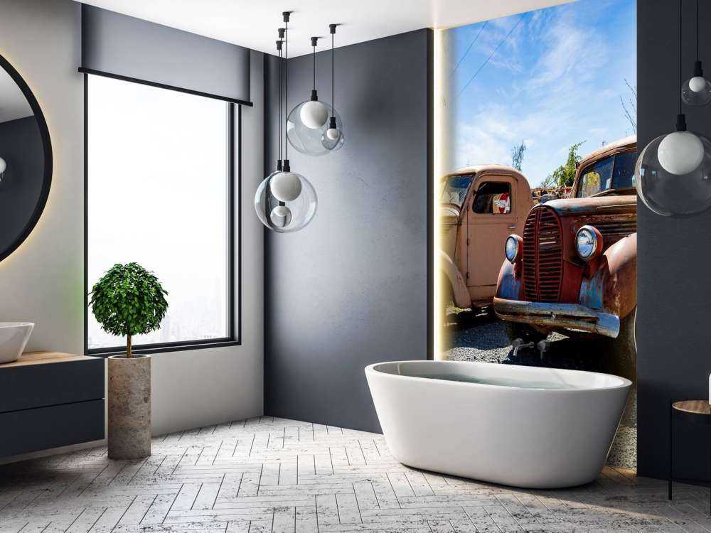 Vieux camions rouillés