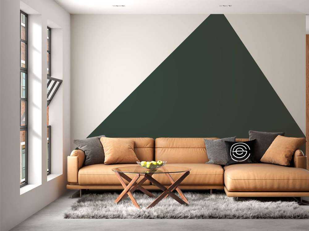 Triangle, vert foncé