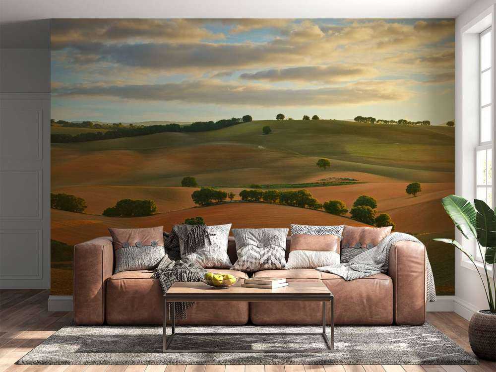 Paysage avec montagnes