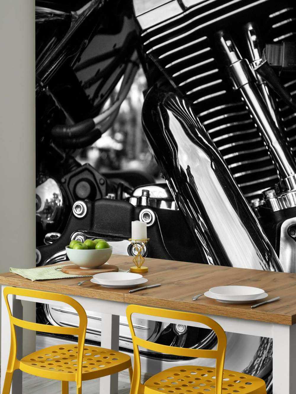 Bloc moteur brillant