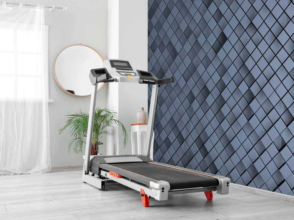 Tuiles bleues en 3D
