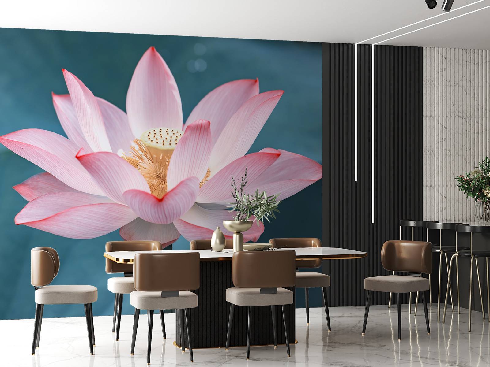 Gros plan sur la fleur de lotus