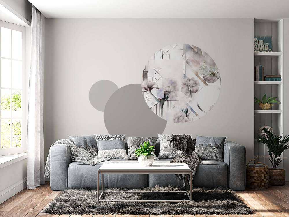 Géométrie Aquarelle Beige