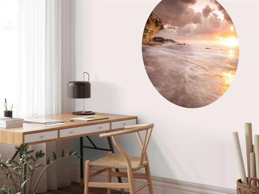 Coucher de soleil sur les rochers