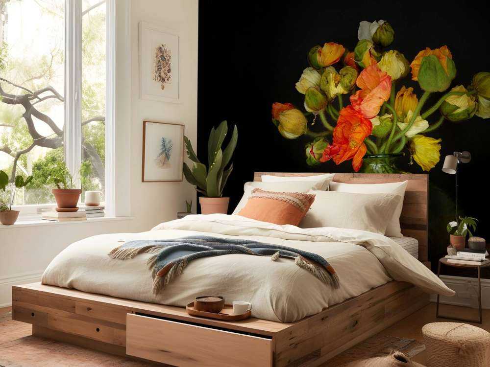 Vase pittoresque avec des fleurs
