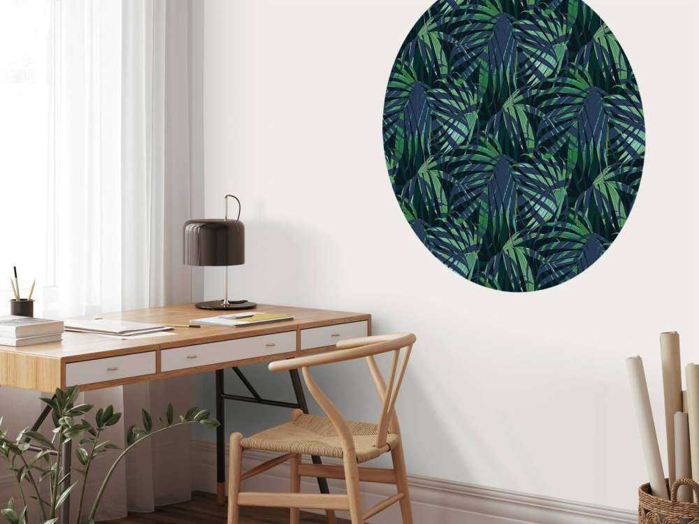 Feuilles de palmier vertes