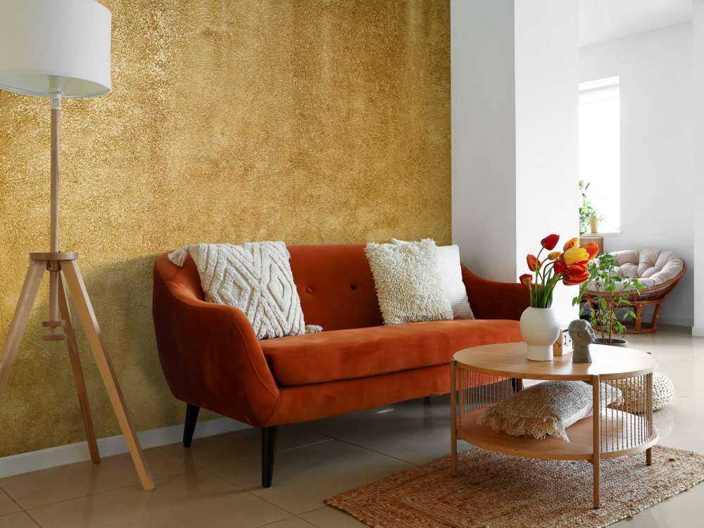 Béton jaune ocre