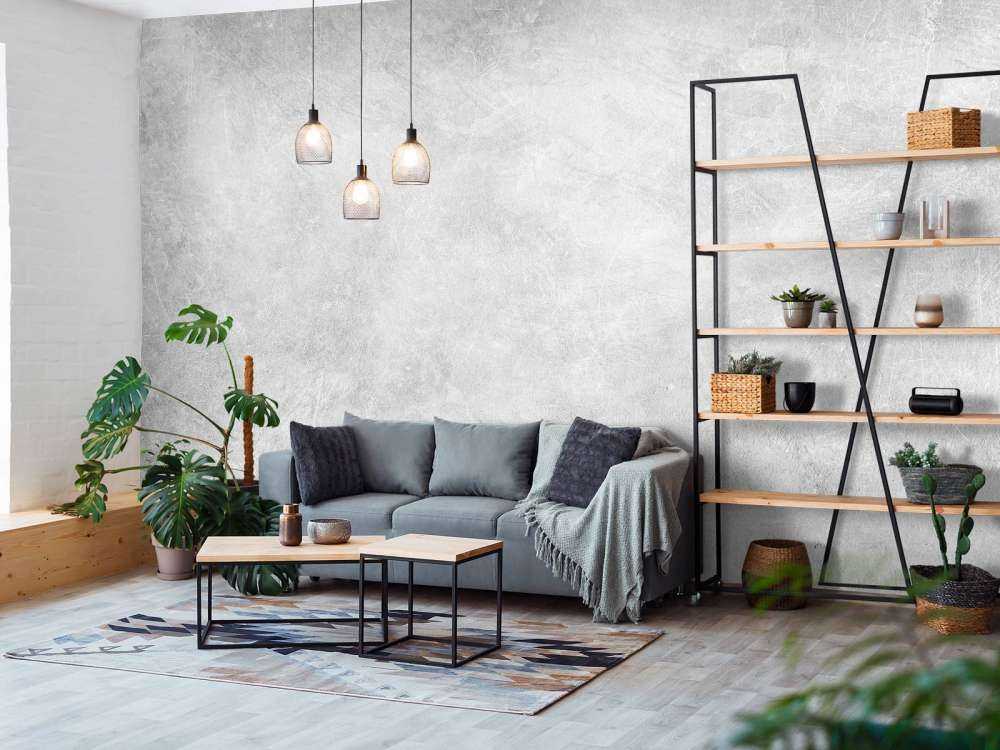 Structure en béton brillant