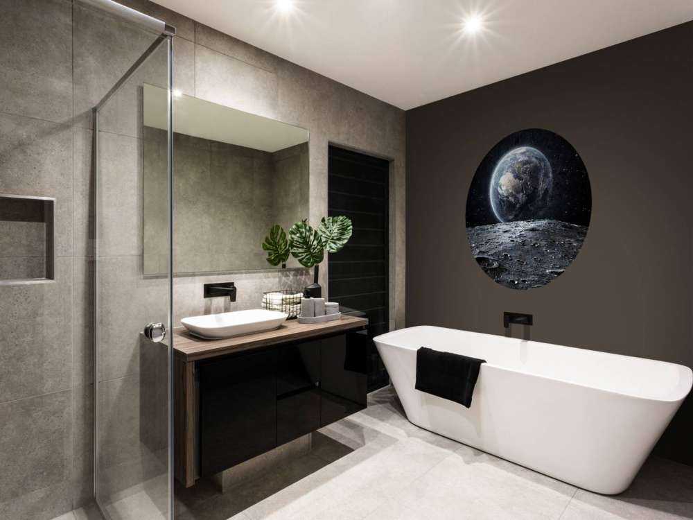 La lune et la terre