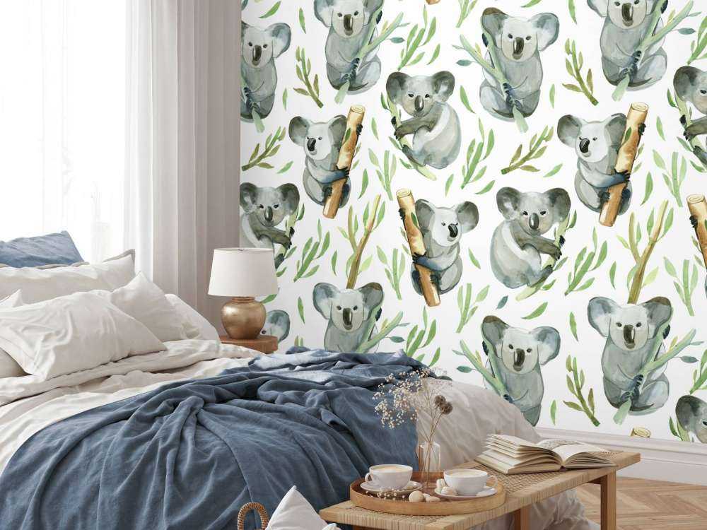 Koalas sur bambou