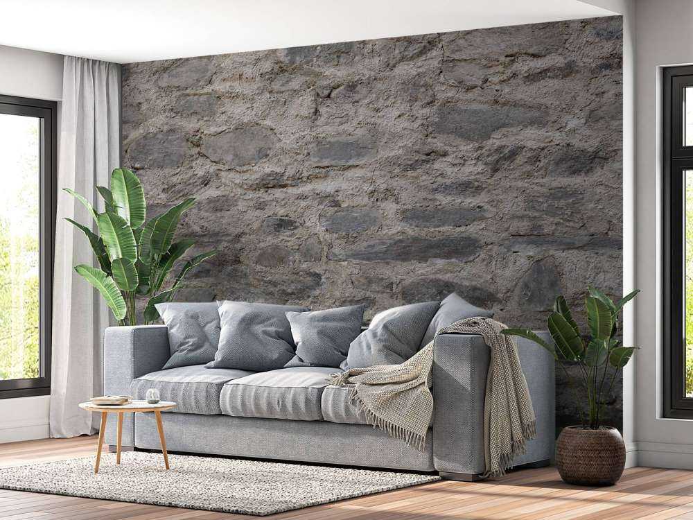 Mur avec des pierres brutes