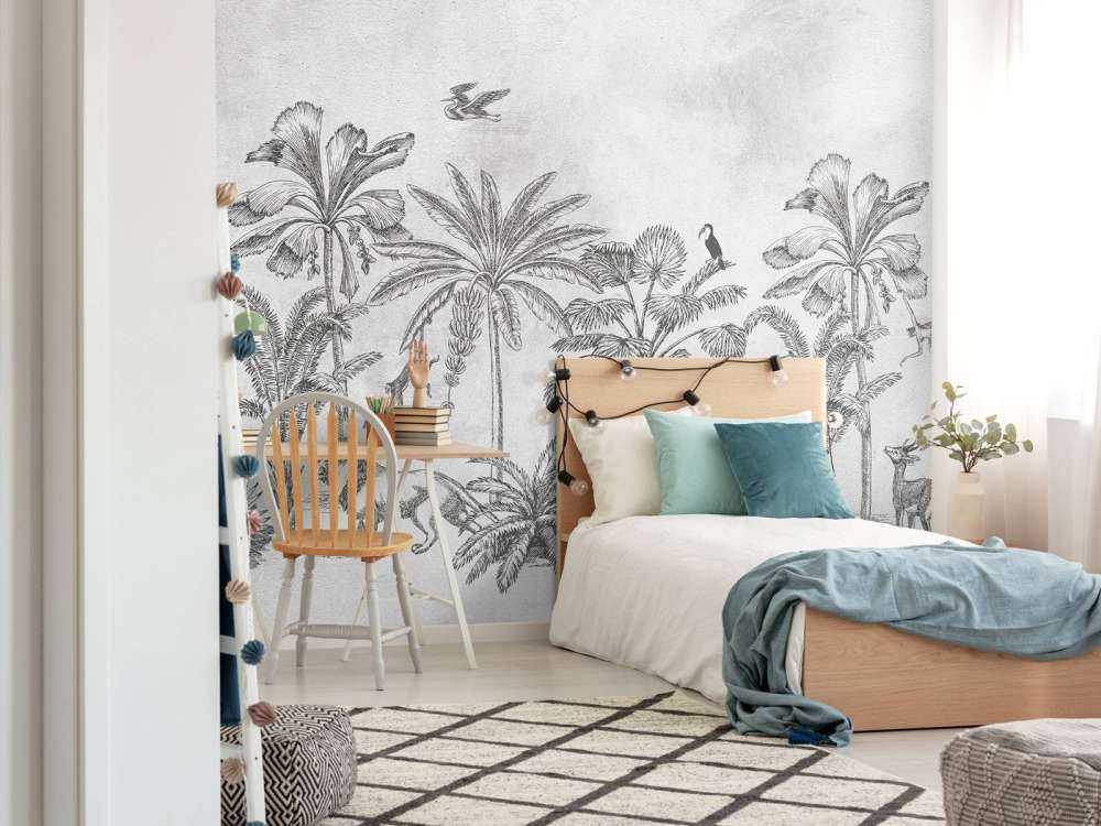 Animal tropical jungle gris