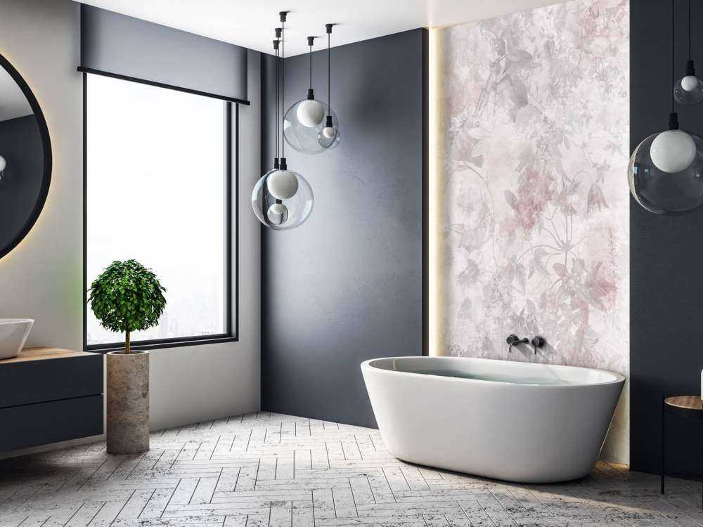Jardin aquarelle rose