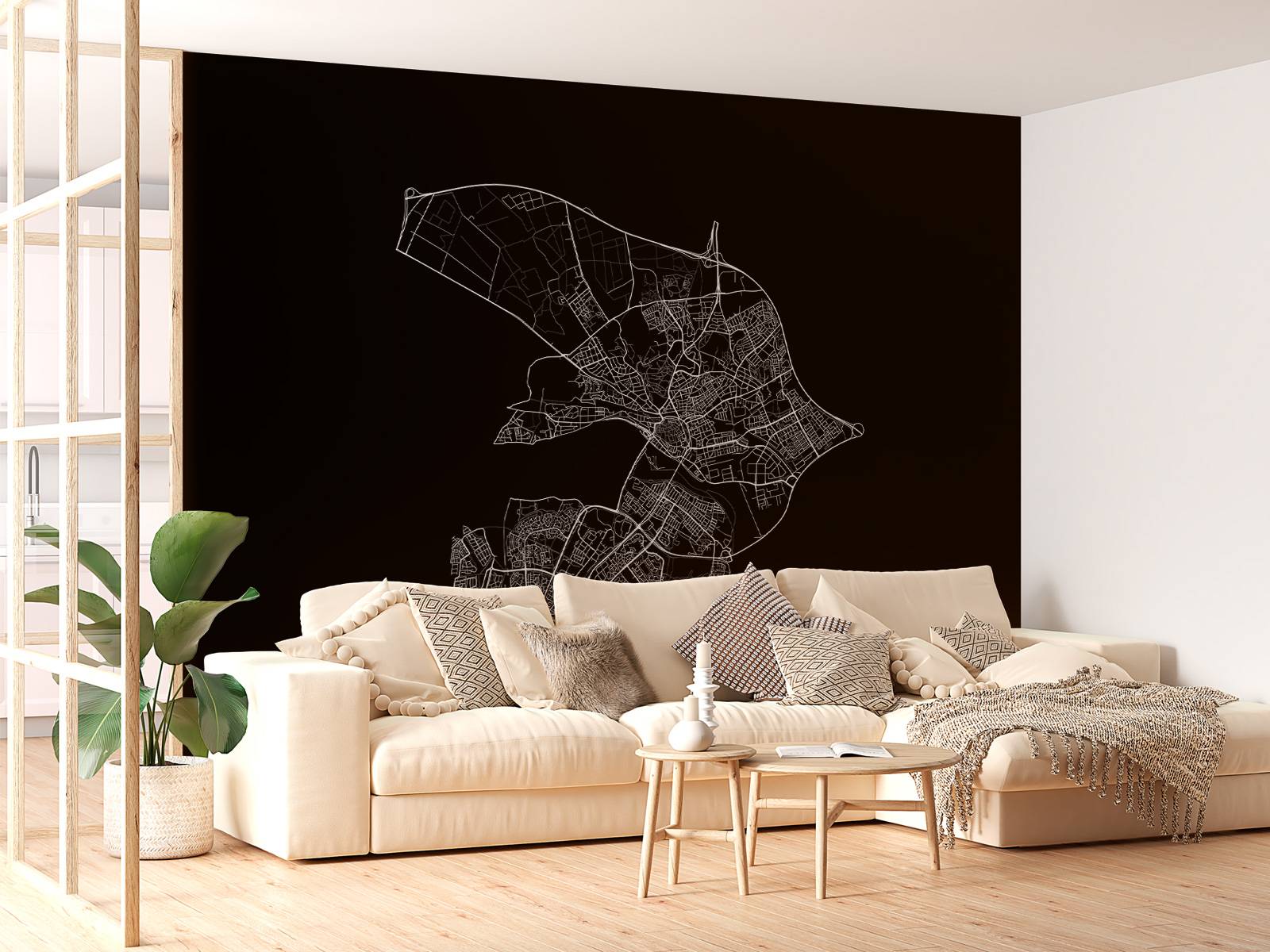 Carte d'Arnhem, noir